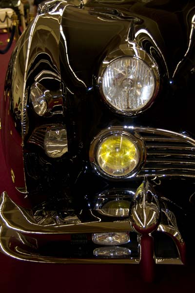 headlight of a 1948 cadillac