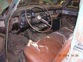 interior of a 1951 cadillac
