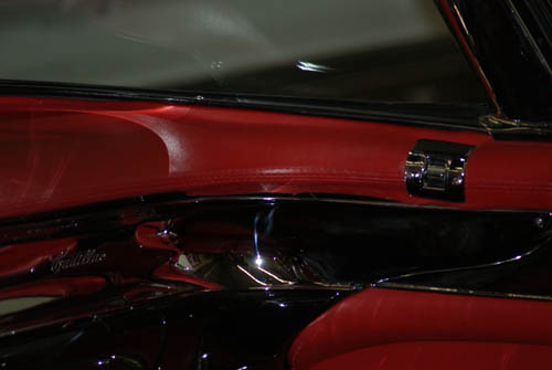 passenger seat in a 1957 cadillac eldorado biarritz 