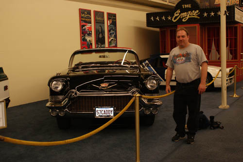 Vinny standing next to a 1957 Cadillac Eldorado Biarritz