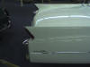 tail fin of a white 1963 cadillac coupe deville