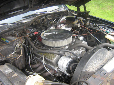 engine being restored in steves 1981 cadillac deville