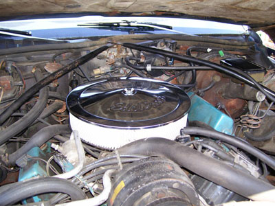picture of a restored engine in a 1981 cadillac deville