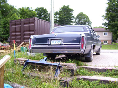 rear view of a 1981 Cadillac deville