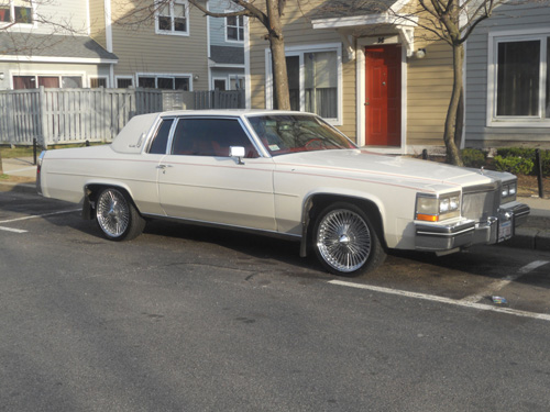 White 1984 Cadillac Coupe Deville