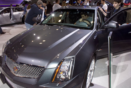 Front on a 2010 cts-v