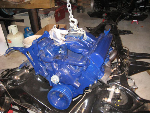 1959 Cadillac Gets its New Engine Installed