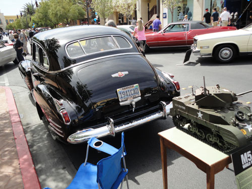 1941 cadillac rear end with a tank