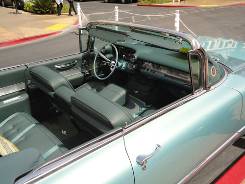 interior on a cadillac convertible