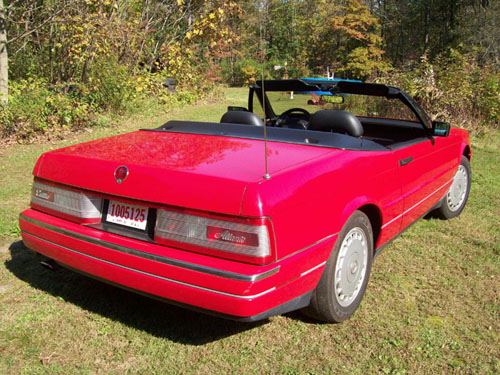 Rear view of a 1992 Cadillac Allante