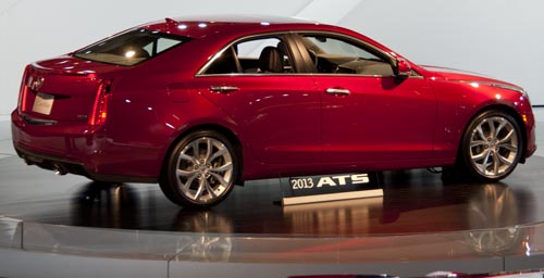 Red 2013 Cadillac ATS Sedan