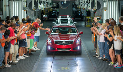 Cadillac ATS on Assembly line