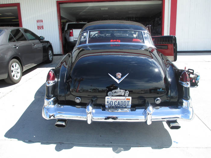 Back bumper of 1950 Cadillac
