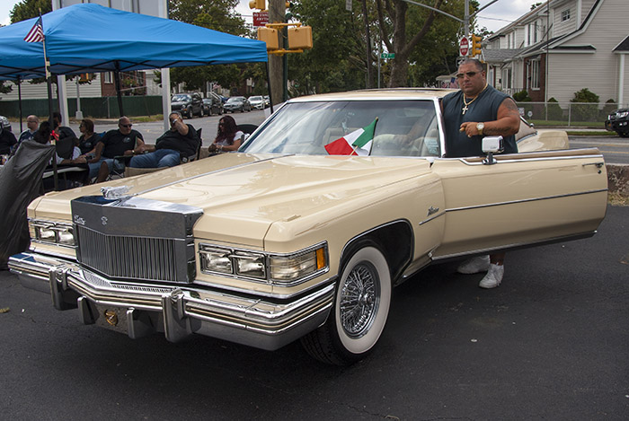 Tommie Carfellas with his 1978 Cadillac elClasico