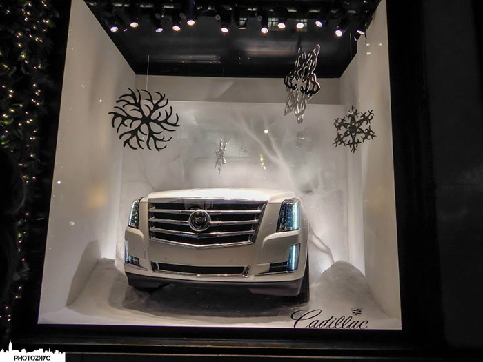 Cadillac Escalade in Window