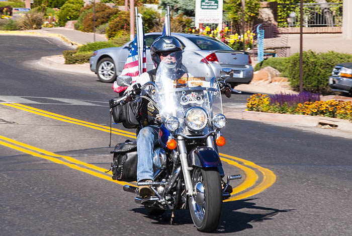 Wounded warrior driving on Route 66