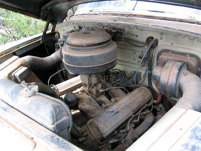 engine in 1949 Cadillac