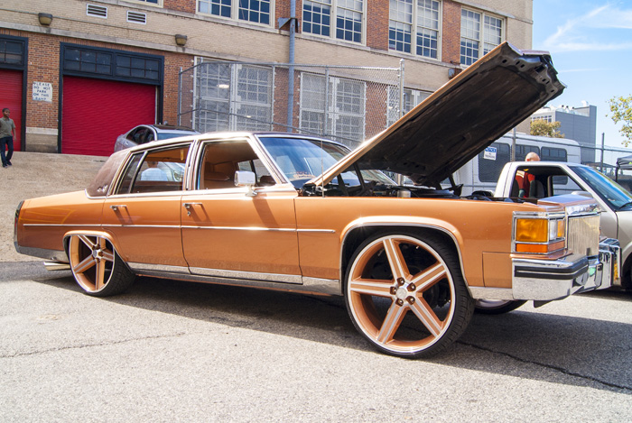 orange Cadillac
