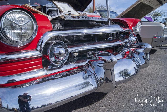 red cadillac at Apache Junction Car Show
